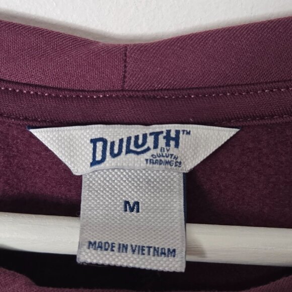 Duluth Trading Co Women's Size M Dry and Mighty Fleece Tunic Sweatshirt Burgundy - Picture 4 of 12